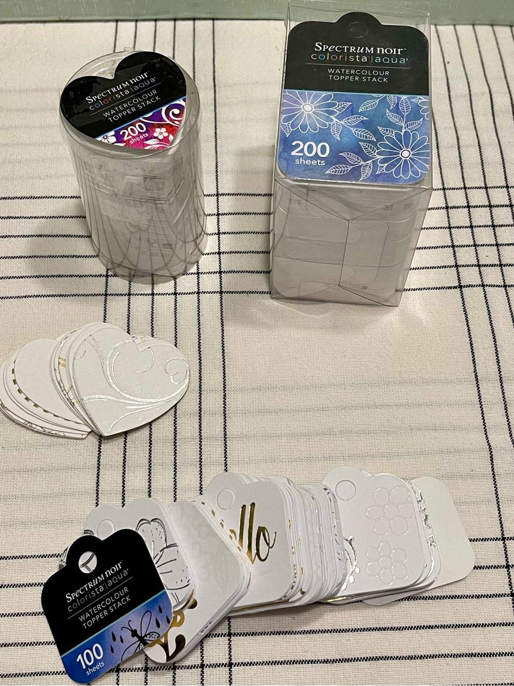 NWOT Spectrum Noir Watercolour Topper Stacks BUNDLE - Foil Accents